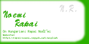 noemi rapai business card